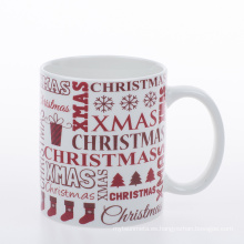 Tazas estándar de 11 oz/320 ml con tazas de regalo de calcomanías de Navidad